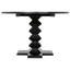 Zig-Zag Round Mahogany Wood Dining Table-69367115-20722974
