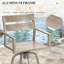 Tabourets de bar pivotants en aluminium avec coussin Sunbrella-1458308818