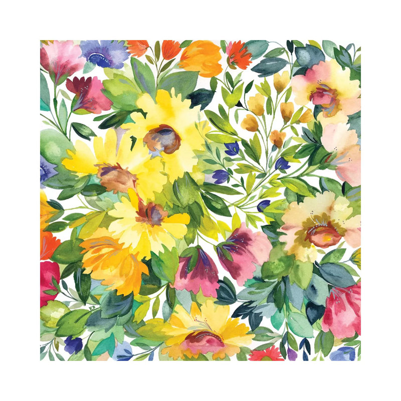 Lydia's Garden 1 Piece Wrapped Canvas Painting, 45.72 cm H x 45.72 cm W x 1.91 cm D