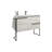 Aquilar 27.75'' Single Bathroom Vanity with Ceramic Top-338695141