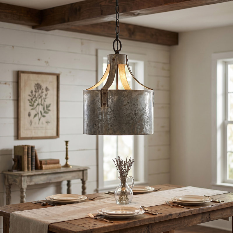 D11x15" Dane Iron X-Light Chandelier