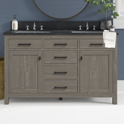 Ajiya 54" Double Bathroom Vanity Set