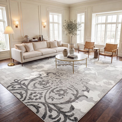 Tapis performance à motif floral Davonn
