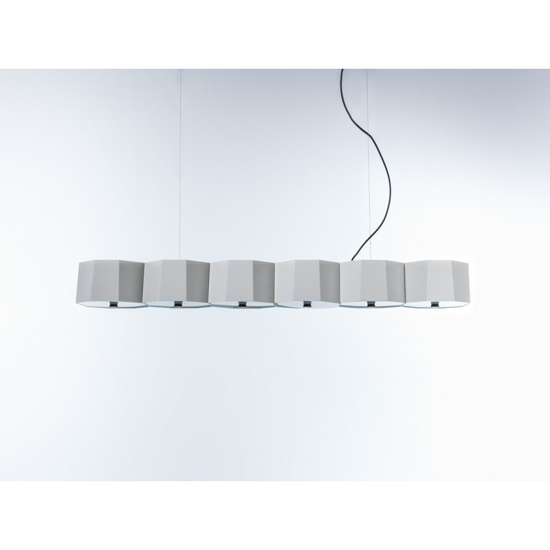 Zhe 6 - Light Pendant, Matt Pure White