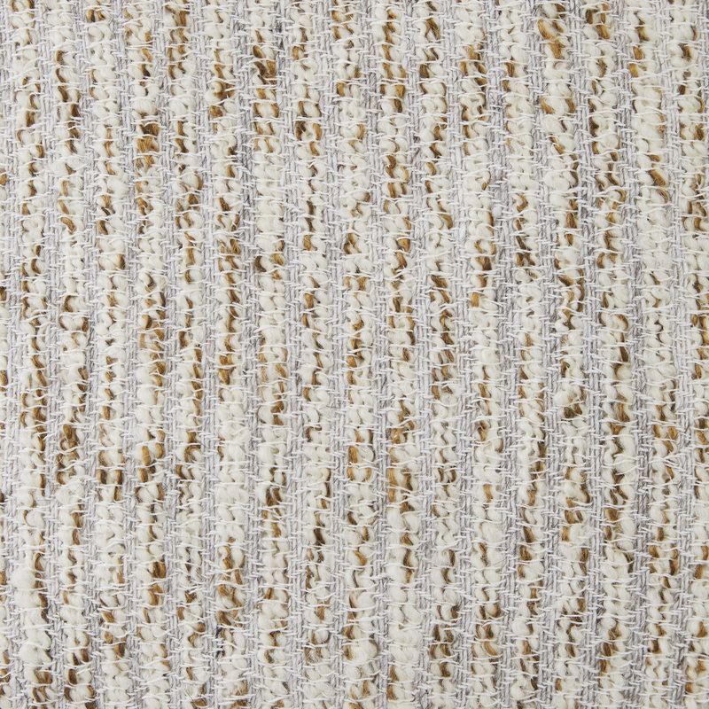 Ivory Gray Gold Textured Square Accent Pillow