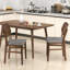 Ensemble de 2 chaises de cuisine en tissu d'ameublement Farmhouse-1287485636