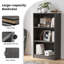 Bibliothèque autoportante à 3 tablettes en bois avec tablettes réglables pour le bureau personnel et le rangement multifonctionnel