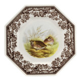 Spode Woodland Octagonal Plate 9.5" Quail