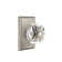 Passage Diamond Crystal Knob with Rectangular Rose