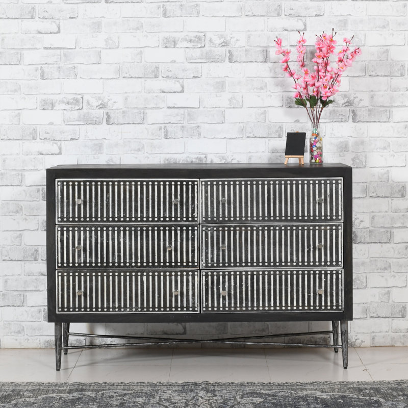 Commode double 6 tiroirs Mandish