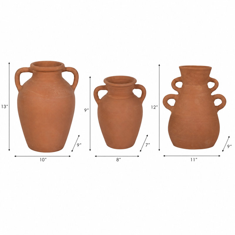 Ensemble de 3 vases