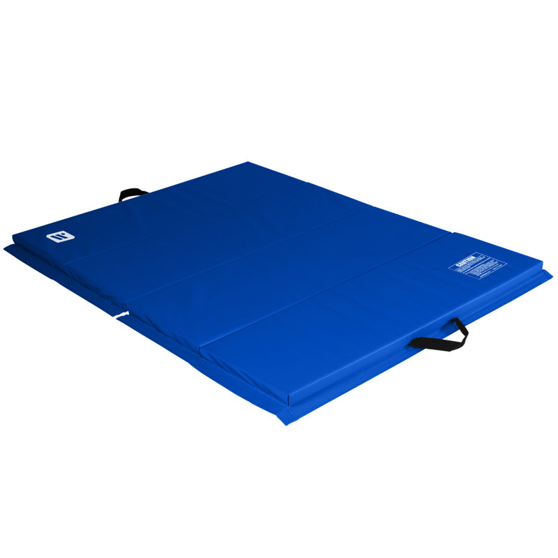 Tapis d'exercice en vinyle ECO, Bleu, H 72 po x l 48 po x P 2 po