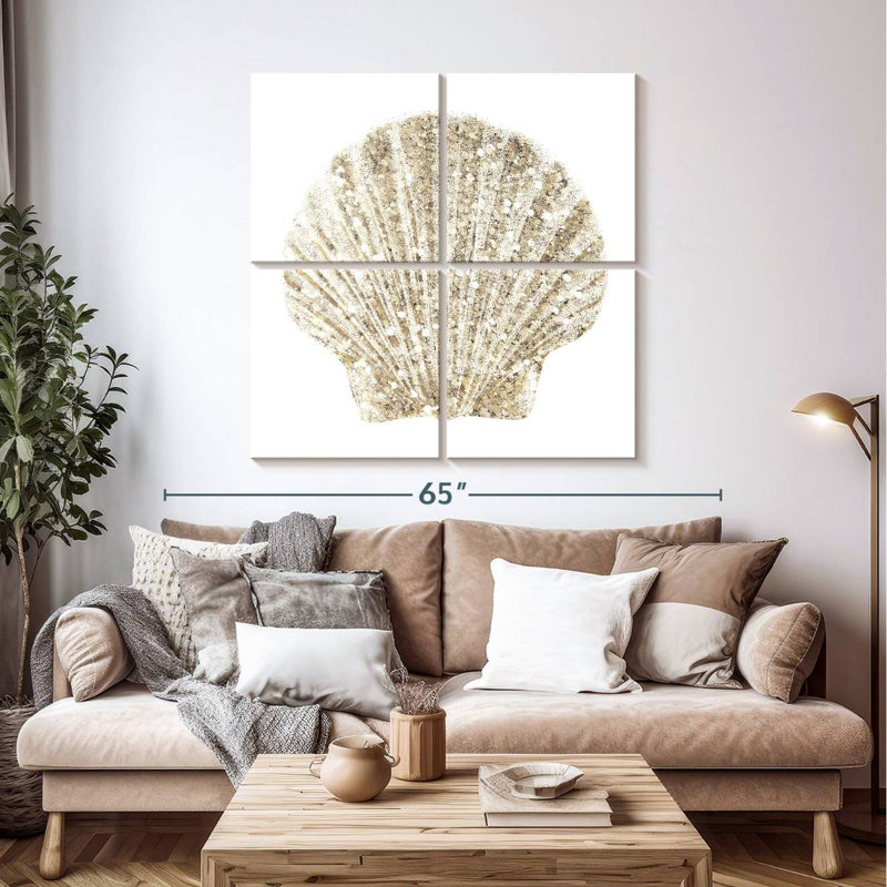 Aletra Coastal Studded Shell II, 45" H x 45" W