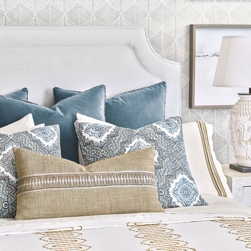 Pattinson Bedding, Full Duvet Cover + 6 Additional Pieces, Natural Geometric