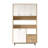 Colesen Modern Multi-Purpose Cabinet with Metal Legs, Oak & White Finish, 47.2 x 80.7 x 14.0 inches | 100% Melamine Coated Particle Board, 0.7 inches Thick | Wall-Mountable, Numerous Shelves, Scandinavian Design for Home & Office Storage-110441325