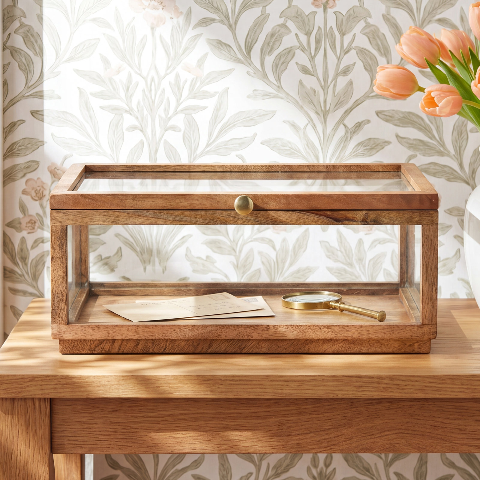 Gigi Wood and Glass Display Box