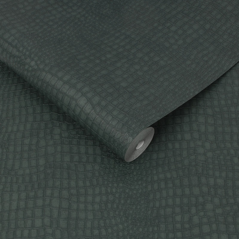 Rosenkranz Animal Print Wallpaper Roll, Green