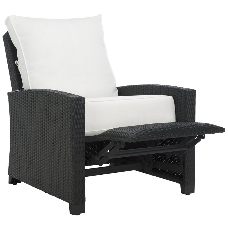 Fauteuil inclinable Landon, Blanc, Noir
