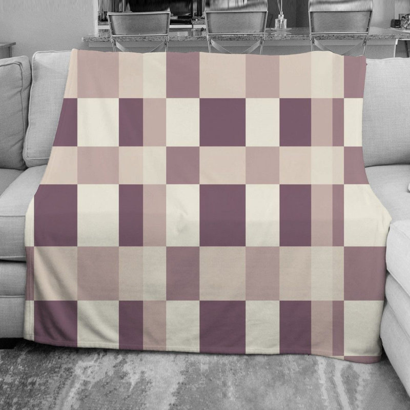 Checkered Fleece Throw