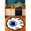 Tapis décoratif rond Spooky Vision-1529129174