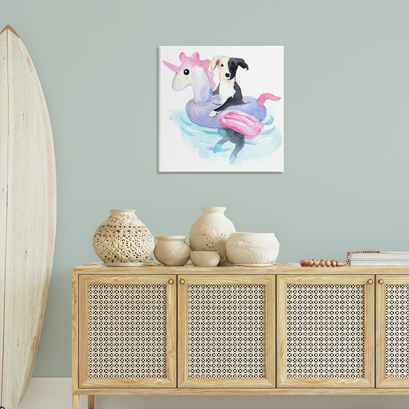 «Sandy Dog Pool Float» par Geoff Allen, H 30 po x l 30 po