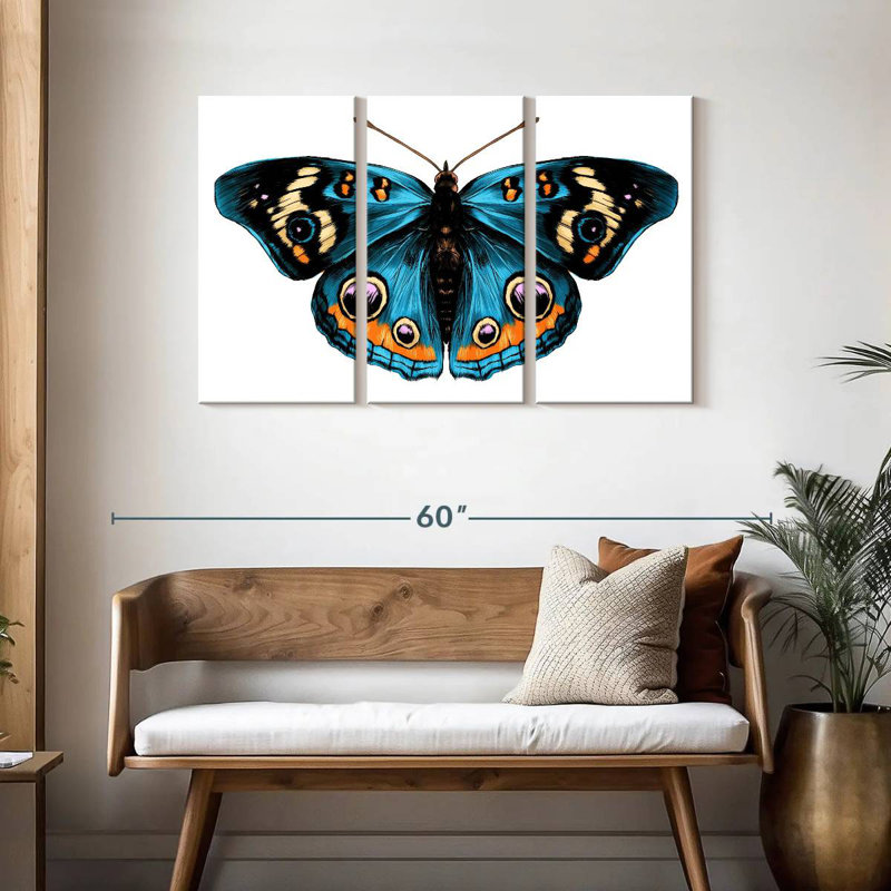 Brampt Butterfly Symmetry, H 28 po x l 45 po