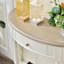 Console en bois massif de style crème