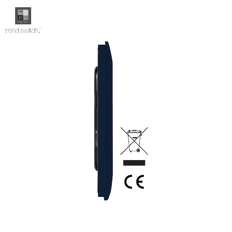 Trendi Switch Single Blanking Plate, Navy