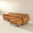 Allison Tan Leather Sectional Sofa