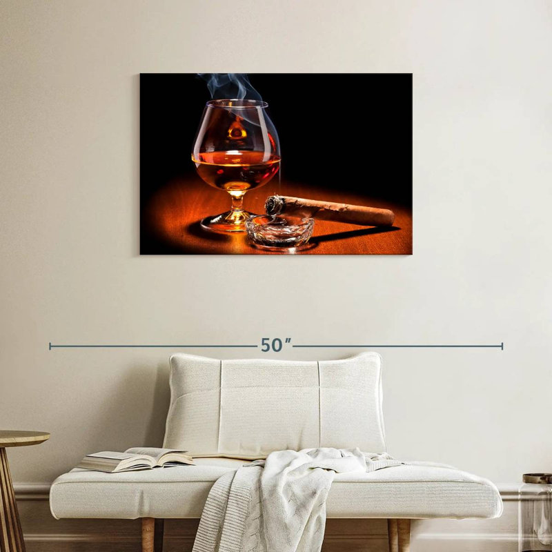 Yarlin Cigar And Cognac Drinks, 24" H x 36" W