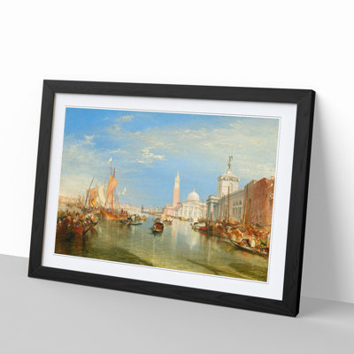 The Dogana and San Giorgio Maggiore by Joseph Mallord William Turner - Picture Frame Painting