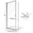 Sopora 26.5'' - W x 67'' H Pivot Door Framed Shower Door with-14170843-14170847