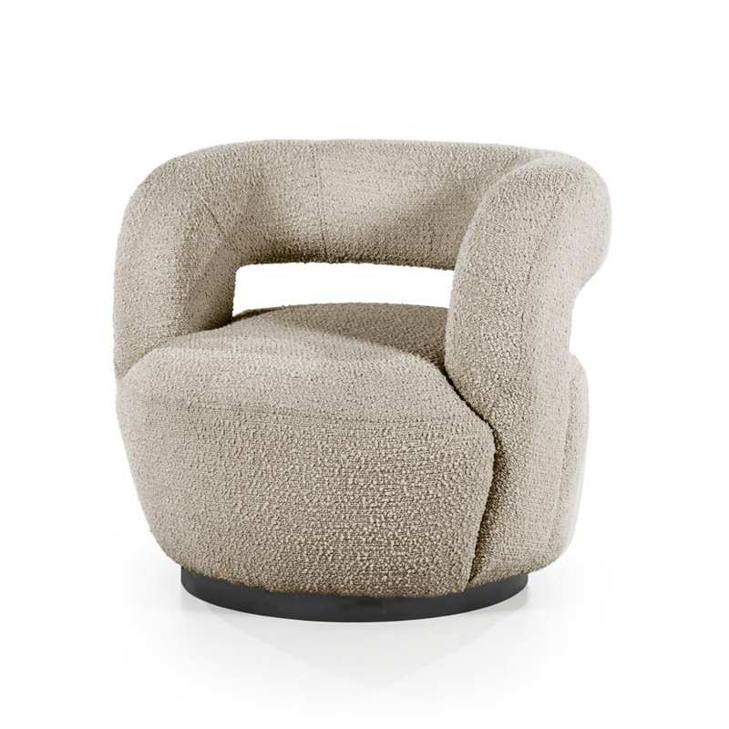 Chaise d'appoint Sharon, Tissu sable