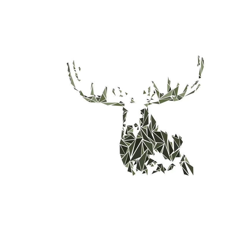 Moose by Cristian Mielu - Gallery-Wrapped Canvas Giclée on Canvas, Wrapped Canvas, 20.32 cm H x 30.48 cm W