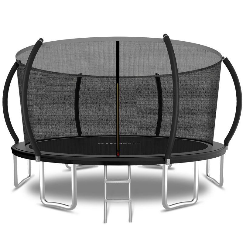 YC 14FT Trampoline Pumpkin- Standard- Black