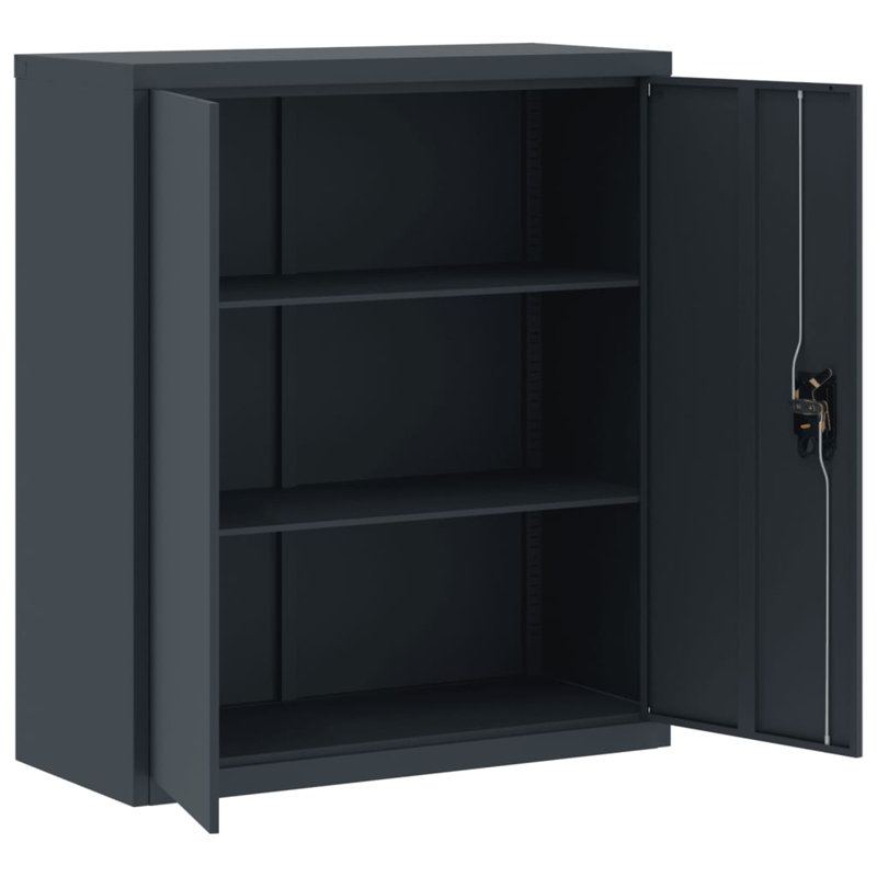Marielos File Cabinet 90x40x105 cm Steel, Anthracite