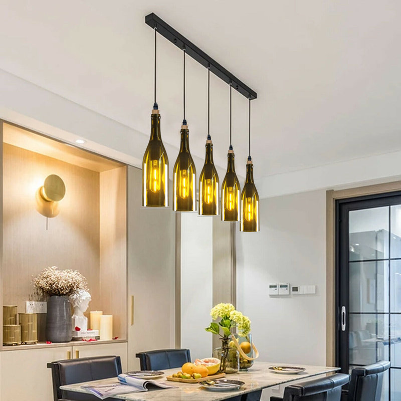 Northborough 5 - Light Cluster Pendant, Yellow