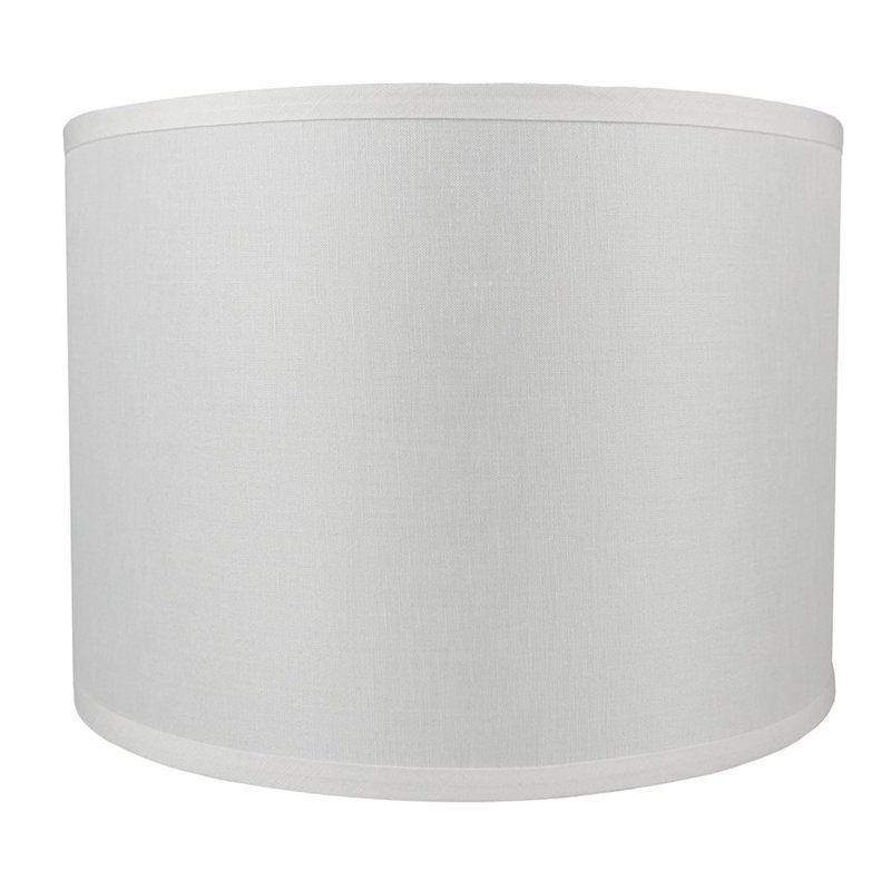 Abat-jour tambour en lin 14 po Classic, Gruau