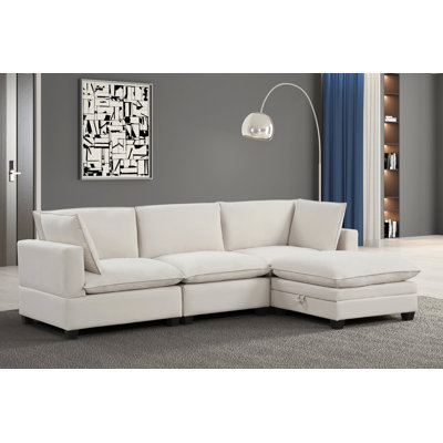 Canapé modulaire en velours Cloud2