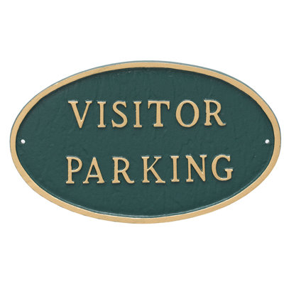 Plaque de jardin de l’état du parking visiteur