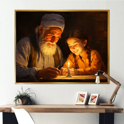 " Judaism Family Candelight Shabbat Serenity "