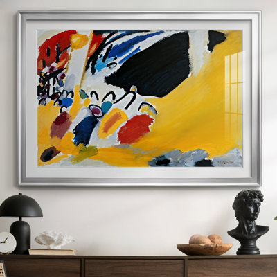 Impression III (Concert)-Wassily Kandinsky-Framed Print with Mat and glass-1911