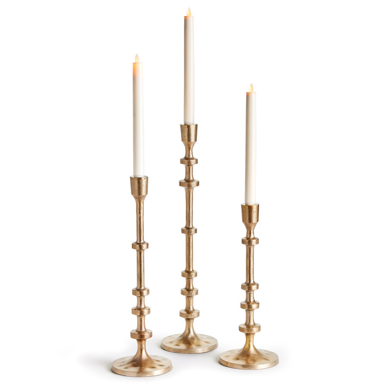 ABACUS TAPER HOLDERS, Gold