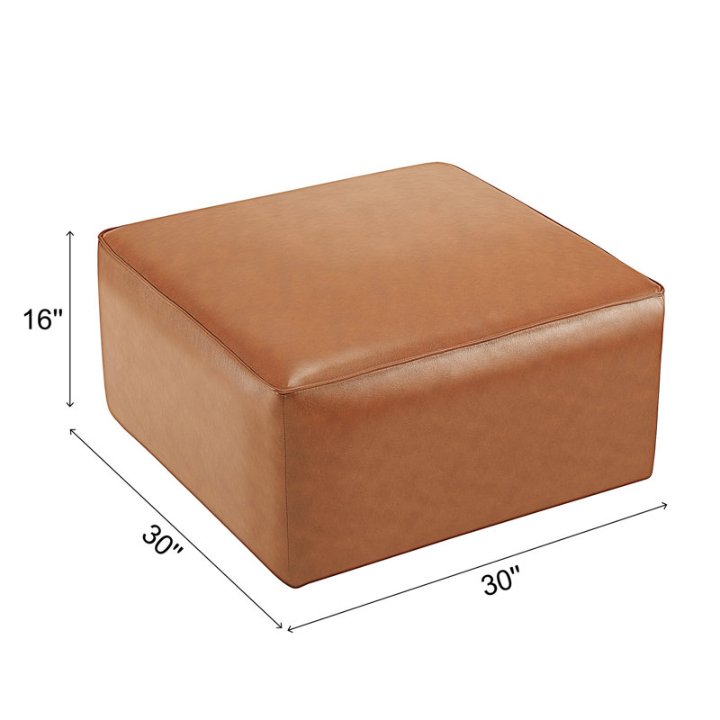 Carré brun clair avec tissu - Option de siège relaxant à coussin moelleux luxueux