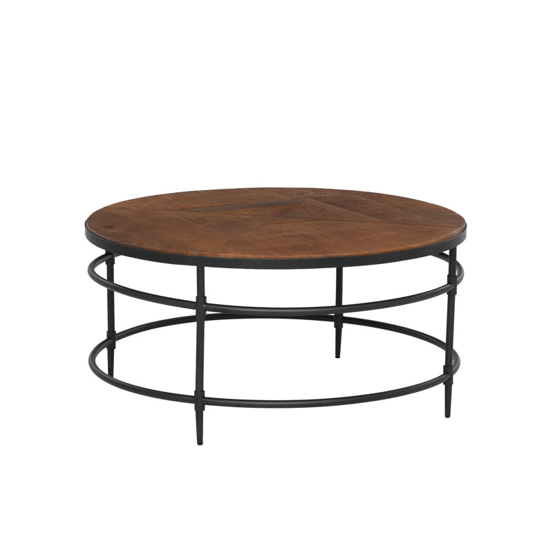 Treynae Solid Wood Top Coffee Table