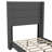 Upholstered Platform Bed with Wingback Headboard, Mattress Foundation with Slatted Supports-210624548-210624987