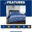 Cotton Blend Floral Duvet Cover with Pillowcases-441458675