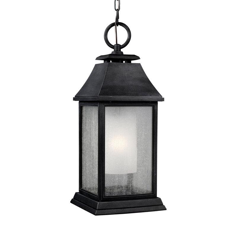 Shepherd 1 Light Outdoor Pendant, Dark Weathered Zinc
