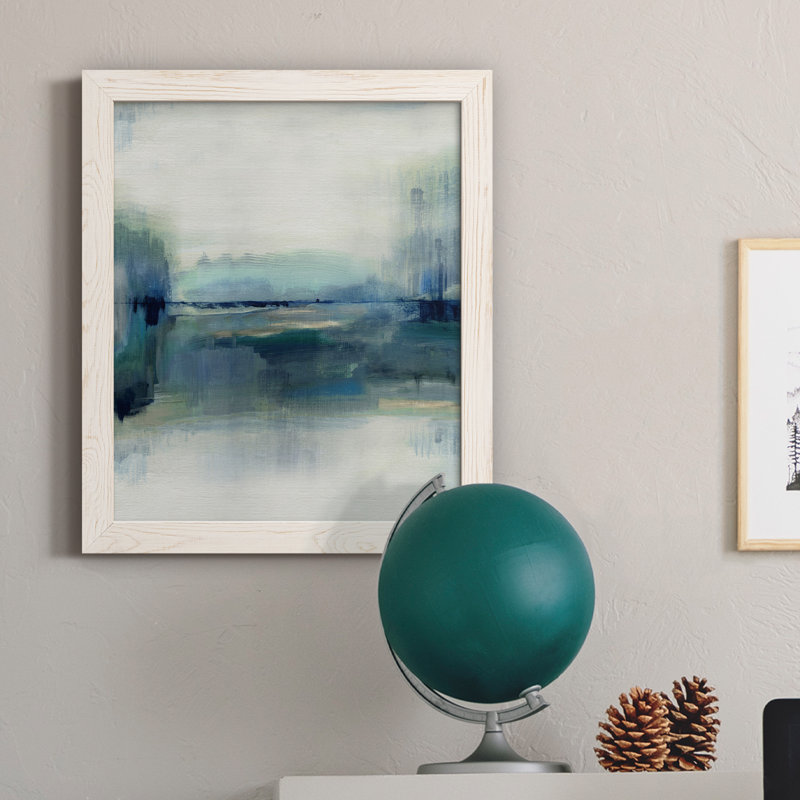 Indigo Meadow - peinture sur toile encadrée, Toile blanche encadrée, H 24 po x l 18 po x P 1,5 po