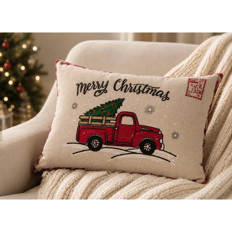 Embroidered Reversible Pillow Insert